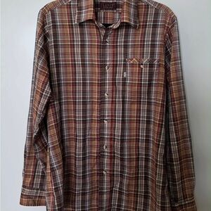 Vintage Levi's Men's Multicolor Plaid Button Down Shirt Made in USA